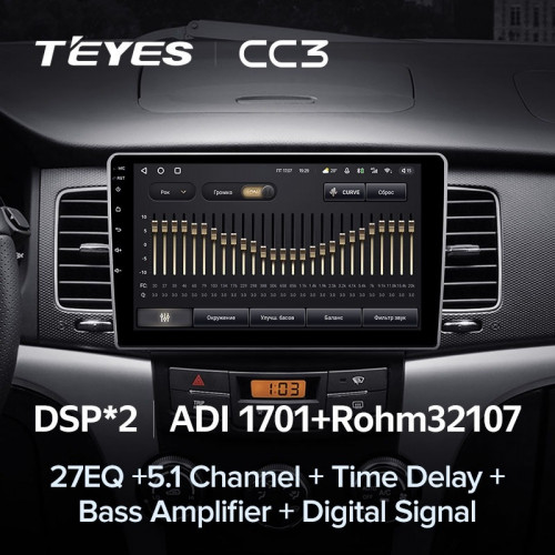 Штатная магнитола Teyes CC3 4/64 SsangYong Kyron (2005-2011)