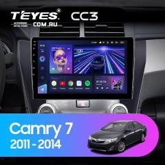 Штатная магнитола Teyes CC3 6/128 Toyota Camry 7 XV 50 55 (2011-2014) (черная) F2