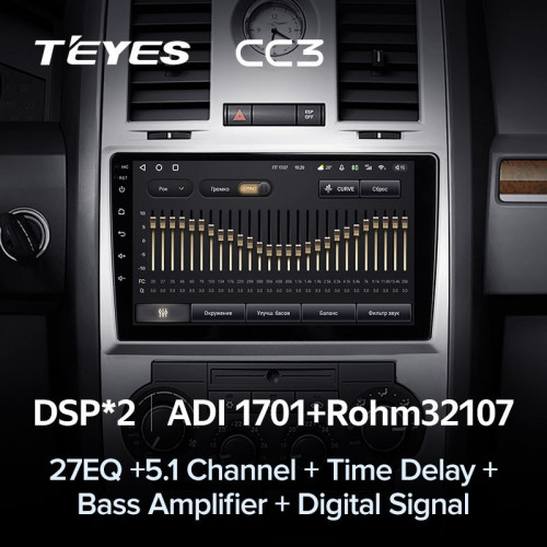 Штатная магнитола Teyes CC3 4/64 Chrysler 300C 1 (2004-2011)