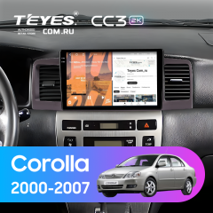 Штатная магнитола Teyes CC3 2K 4/64 Toyota Corolla 120 (2000-2007) (коричневая) F1
