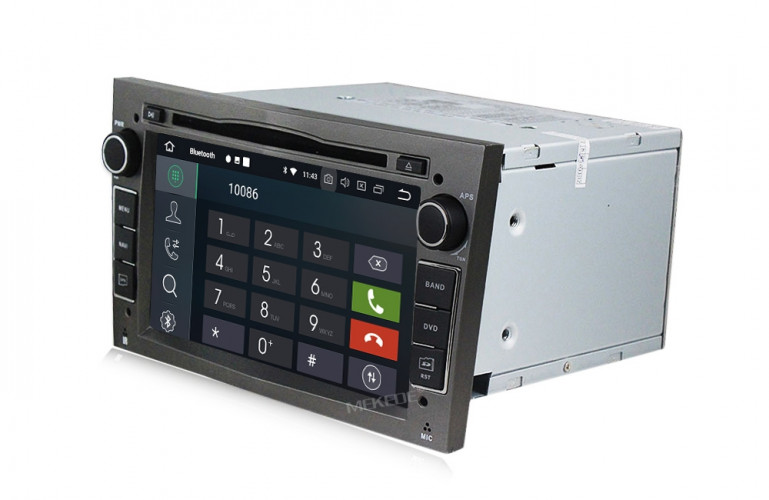Универсальная магнитола Carmedia MKD-7408g-P6N Opel (Темно Серый)