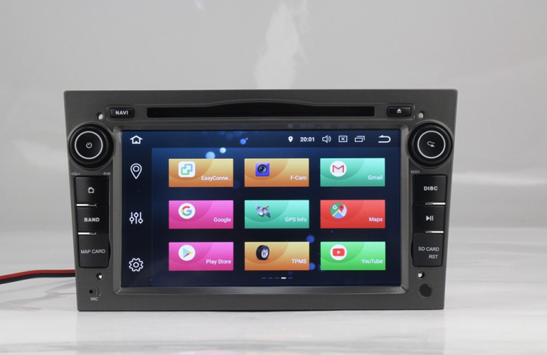 Универсальная магнитола Carmedia MKD-7408g-P6N Opel (Темно Серый)