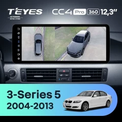 Штатная магнитола Teyes CC4 Pro 12.3" 360 12/256 BMW 3-Series 5 E90 E92 E93 E91 (CCC) (2004-2013) Universal