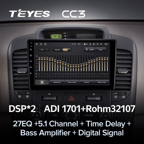 Штатная магнитола Teyes CC3 4/32 Kia Carnival VQ (2006-2014)