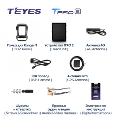 Штатная магнитола Tesla style Teyes TPRO 2 6/128 Ford Mustang 5 S-197 (2009-2014)