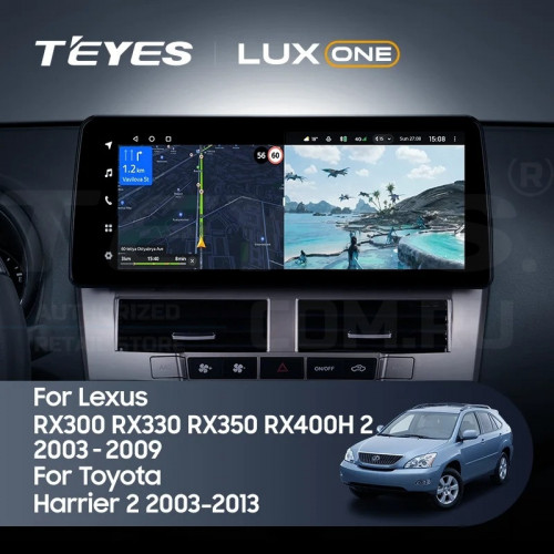 Штатная магнитола Teyes LUX ONE 4/32 Toyota Harrier XU30 (2003-2013) Тип-B