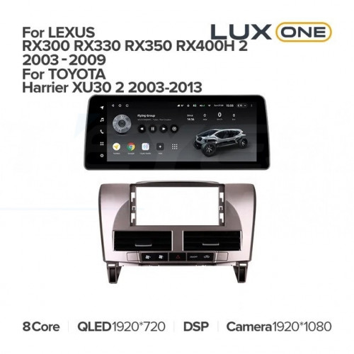 Штатная магнитола Teyes LUX ONE 4/32 Toyota Harrier XU30 (2003-2013) Тип-B