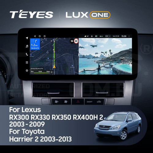 Штатная магнитола Teyes LUX ONE 4/32 Toyota Harrier XU30 (2003-2013) Тип-B