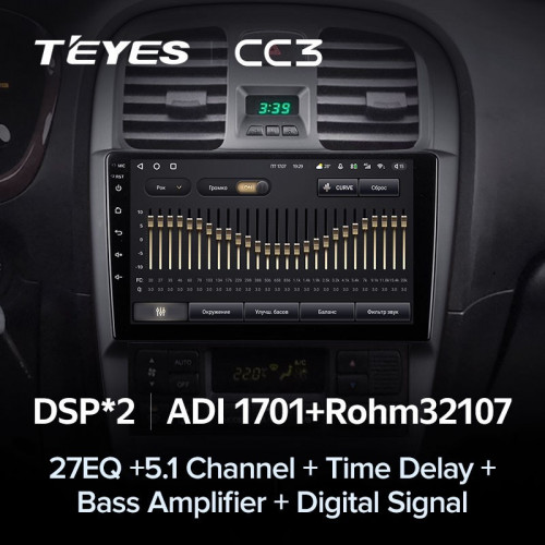 Штатная магнитола Teyes CC3 4/64 Hyundai Sonata EF рестайлинг (2001-2012)
