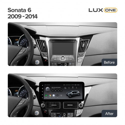 Переходная рамка Hyundai Sonata 6 YF 2009-2014 (12,3")