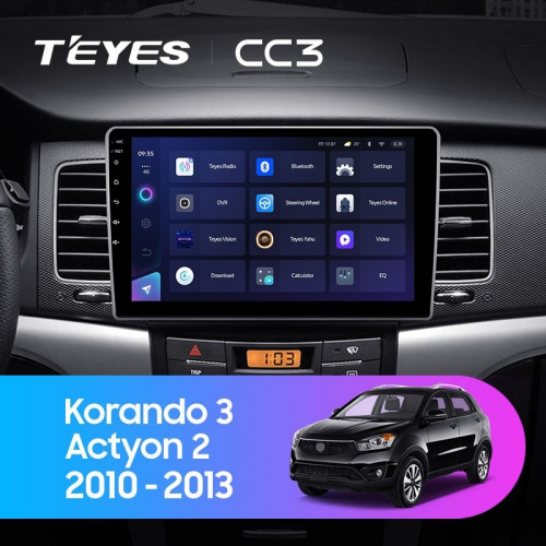 Штатная магнитола Teyes CC3 6/128 SsangYong Kyron (2005-2011)