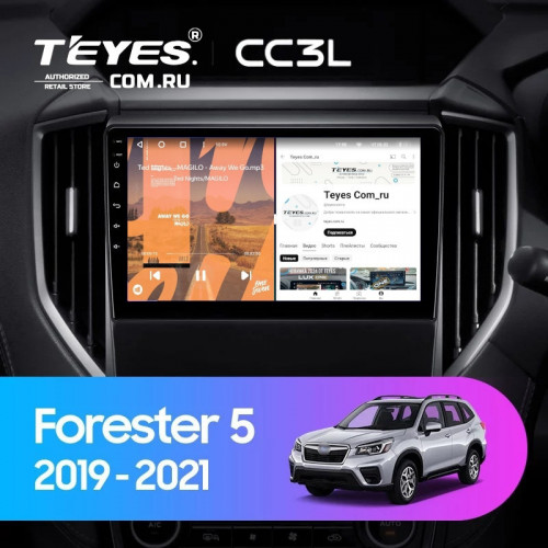 Штатная магнитола Teyes CC3L 4/32 Subaru Forester 5 (2018-2023)