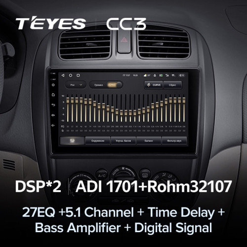 Штатная магнитола Teyes CC3 6/128 Mazda 323 BJ (2000-2003)