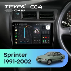 Штатная магнитола Teyes CC4 8/128 Toyota Sprinter 7 E100 (1991-2002) Правый руль F1
