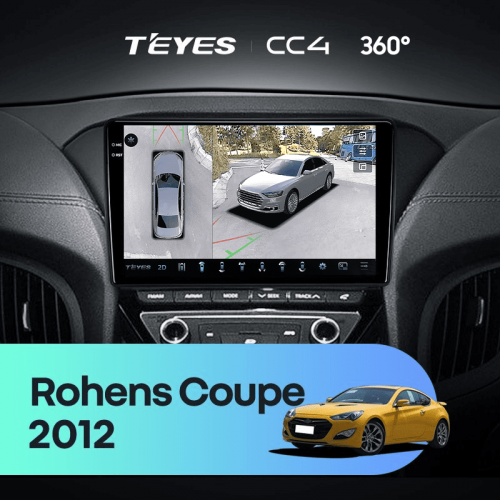 Штатная магнитола Teyes CC4 360 6/64 Hyundai Rohens Coupe 2012+ F3