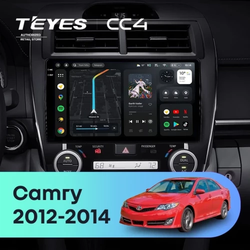 Штатная магнитола Teyes CC4 8/128 Toyota Camry 7 XV 50 55 (2012-2014) Америка