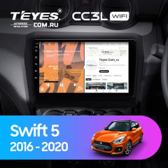 Штатная магнитола Teyes CC3L WiFi 2/32 Suzuki Swift 5 (2016-2020)