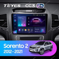 Штатная магнитола Teyes CC3 2K 4/64 Kia Sorento 2 II XM (2012-2021) F1