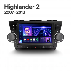 Штатная магнитола Teyes CC3 4/64 Toyota Highlander 2 XU40 (2007-2013) F3 9"