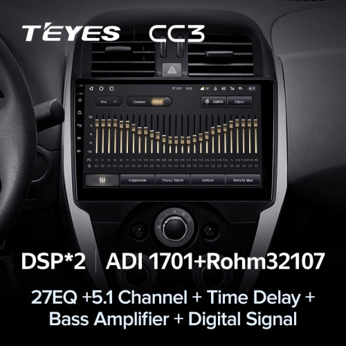 Штатная магнитола Teyes CC3 4/32 Nissan Sunny (2014-2016)