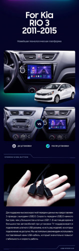 Штатная магнитола Teyes CC3 6/128 Kia Rio 3 (2011-2017)