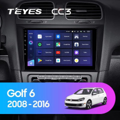 Штатная магнитола Teyes CC3 6/128 Volkswagen Golf 6 (2008-2016)