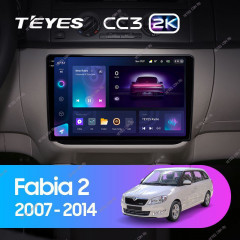 Штатная магнитола Teyes CC3 2K 4/64 Skoda Fabia 2 (2007-2014)