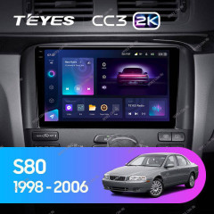 Штатная магнитола Teyes CC3 2K 360 6/128 Volvo S80 1 (1998-2006)