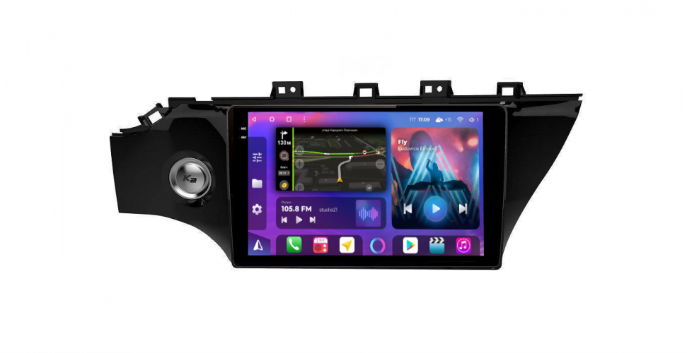 Штатная магнитола FarCar XXL1105M Kia Rio 2017-2020