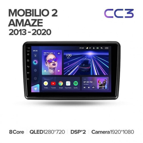 Штатная магнитола Teyes CC3 6/128 Honda Mobilio 2 Amaze (2013-2020)