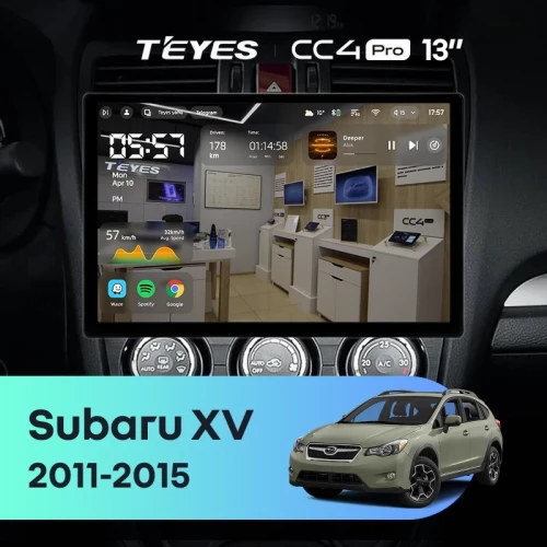 Штатная магнитола Teyes CC4 Pro 12/256 Subaru XV (2011-2015) Тип-B (13")