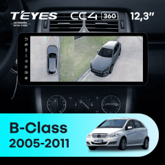 Штатная магнитола Teyes CC4 12.3" 360 6/64 Mercedes-Benz B-Class T245 W245 (2005-2011) Universal