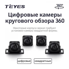 Цифровые камеры кругового обзора Teyes Digital 360° для CC4 PRO (Квадратные)