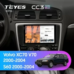Штатная магнитола Teyes CC3 2K 6/128 Volvo XC70 V70 (2000-2004)