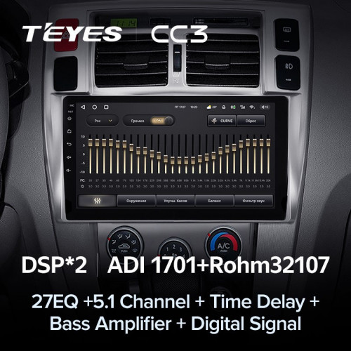 Штатная магнитола Teyes CC3 4/64 Hyundai Tucson 1 (2004-2009)
