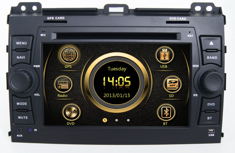 Штатная магнитола Сarmedia KR-7095-S10 Toyota Land Cruiser Prado 120 2002-2009