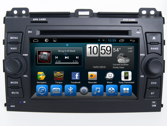 Штатная магнитола Сarmedia KR-7095-S10 Toyota Land Cruiser Prado 120 2002-2009