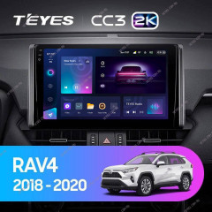 Штатная магнитола Teyes CC3 2K 4/32 Toyota RAV4 XA50 (2018-2023) F1