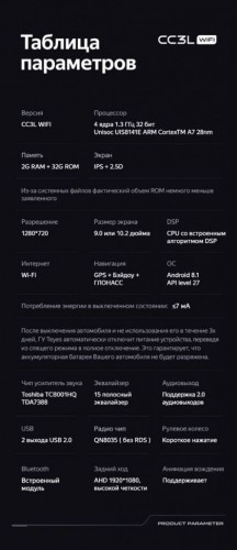 Штатная магнитола Teyes CC3L WiFi 2/32 Ford Edge U387 (2009-2014)