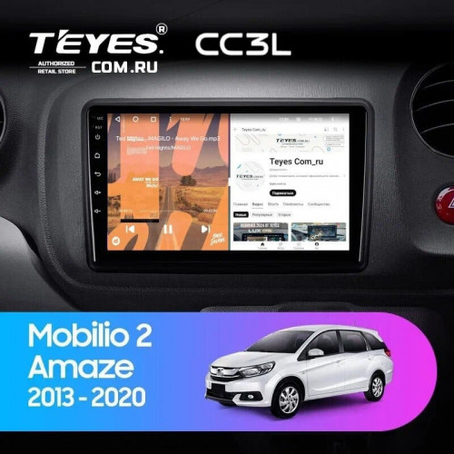 Штатная магнитола Teyes CC3L 4/32 Honda Mobilio 2 Amaze (2013-2020)