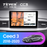 Штатная магнитола Teyes CC3 6/128 Kia Ceed 3 CD (2018-2020)