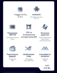 Штатная магнитола Teyes CC3L WiFi 2/32 Toyota Voxy III R80 (2014-2020) F2 Правый руль