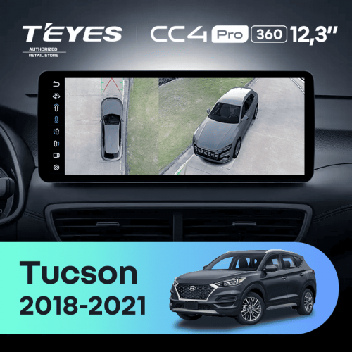 Штатная магнитола Teyes CC4 Pro 12.3" 360 12/256 Hyundai Tucson (2018-2021)