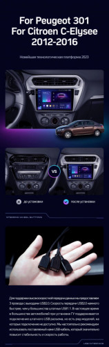 Штатная магнитола Teyes CC3 4/32 Citroen C-Elysee (2012-2016) F1