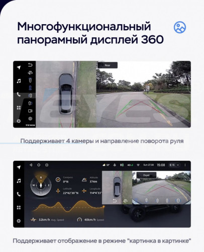 Штатная магнитола Teyes LUX ONE 360 6/128 Lexus RX300 RX330 RX350 RX400H (2003-2009) Тип-B