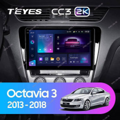 Штатная магнитола Teyes CC3 2K 4/32 Skoda Octavia 3 A7 (2013-2018) Тип-A