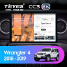 Штатная магнитола Teyes CC3 2K 4/32 Jeep Wrangler 4 JL (2018-2019) (13")