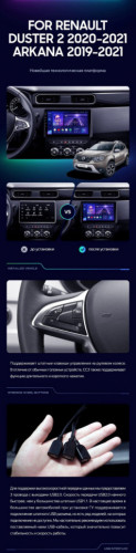 Штатная магнитола Teyes CC3 4/64 Renault Duster HM 2 (2020-2021) F2