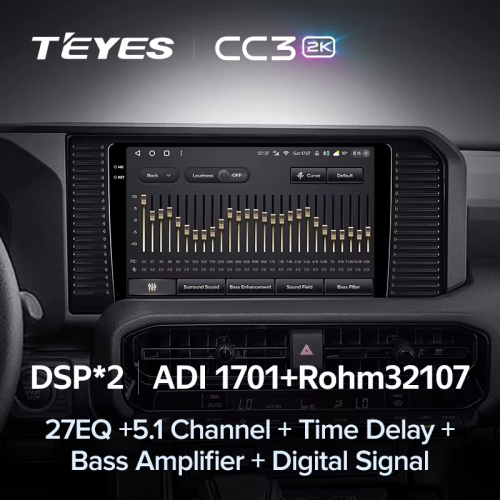 Штатная магнитола Teyes CC3 2K 4/32 Toyota Land Cruiser Prado J250 2024