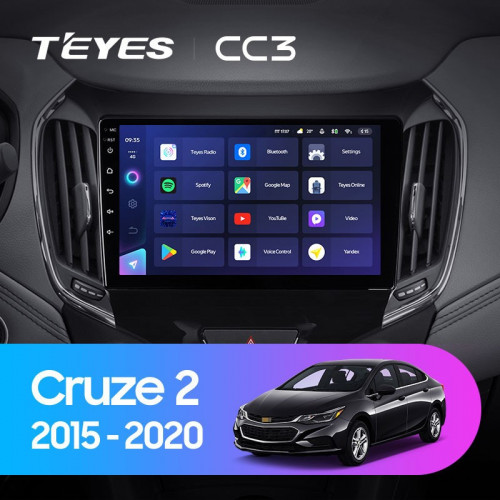 Штатная магнитола Teyes CC3 4/32 Chevrolet Cruze 2 (2015-2020)